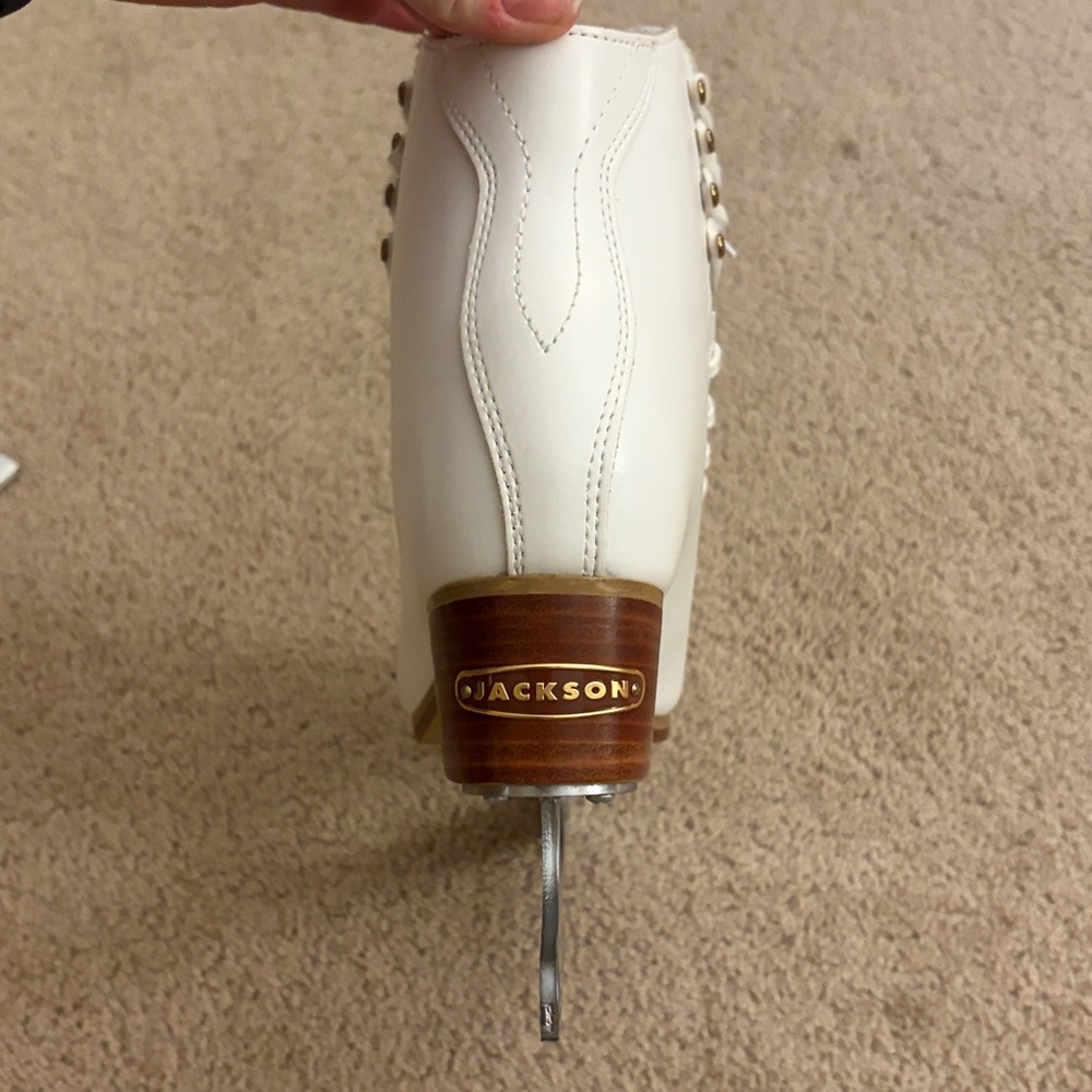 Jackson Freestyle Professional Figure Skates Mark IV Blade Women's Size 8 White - Picture 7 of 11